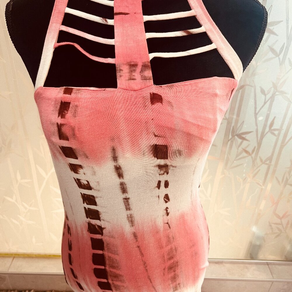 Draft-Sexy Pink-Tan Tank Top